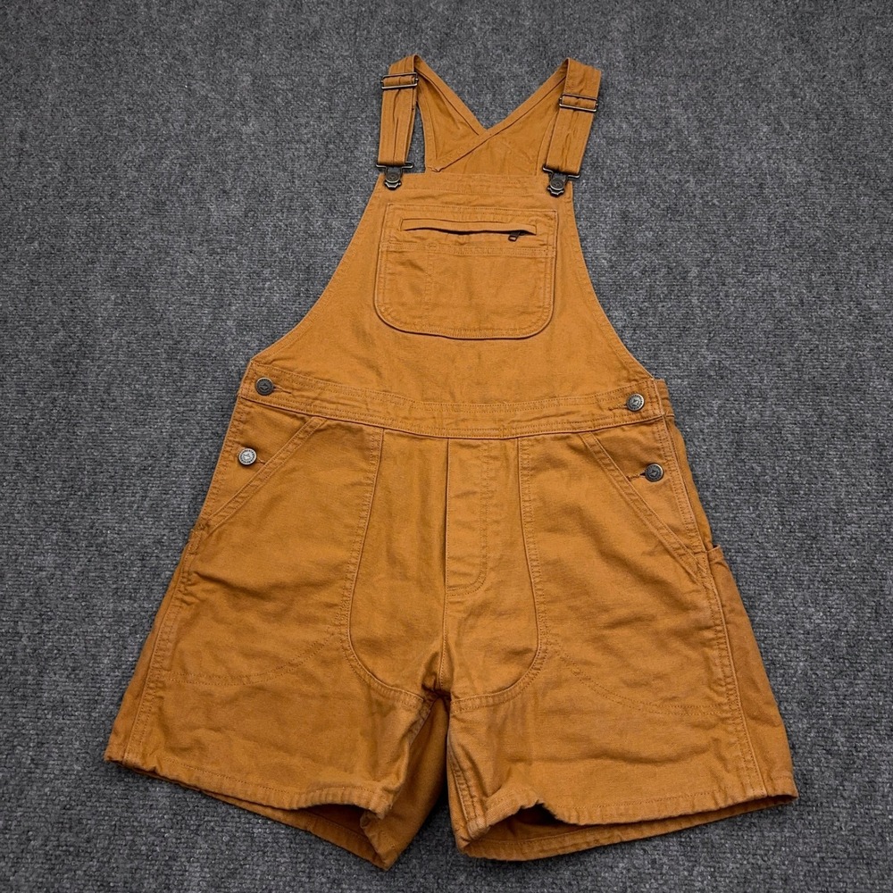 Patagonia Stand Up Overalls 5" Women's Small Umber Brown Canvas 75005